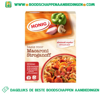 Honig Mix voor macaronisaus stroganoff aanbieding