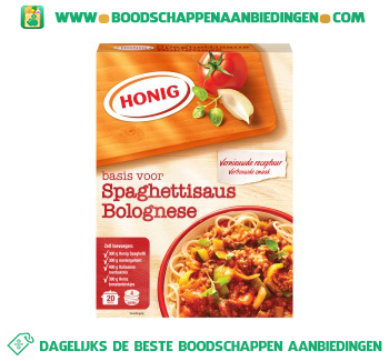 Mix voor spaghettisaus bolognese aanbieding