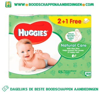 Huggies Babydoekjes natural care aanbieding