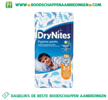 Huggies Dry nites 3-5 boy aanbieding