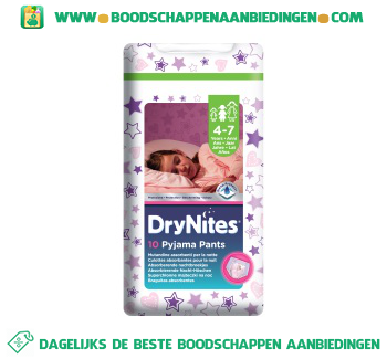 Dry nites 4-7 girl aanbieding