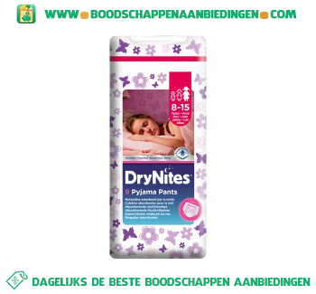 Huggies Dry nites 8-15 girl aanbieding