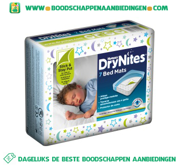 Huggies Dry nites bed mats aanbieding