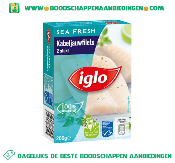 Iglo Kabeljauwfilets aanbieding