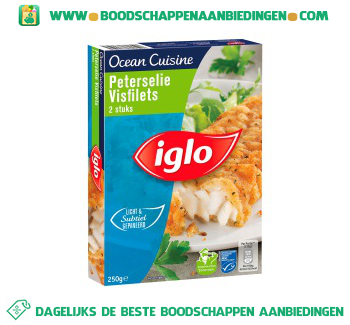 Iglo Ocean Cuisine peterselie visfilets aanbieding