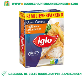 Iglo Ocean Cuisine traditionele lekkerbekjes familieverpakking aanbieding