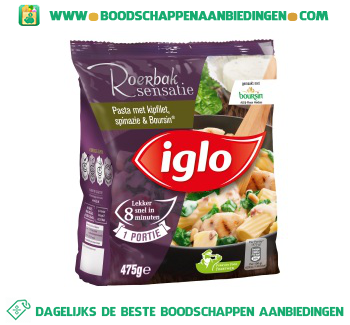 Iglo_Pasta_met_kipfilet,_spinazie_en_Boursin_aanbieding