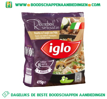 Iglo Risotto met kipfilet en champignons aanbieding