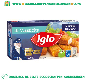 Iglo Vissticks aanbieding