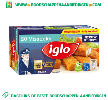 Iglo Vissticks familieverpakking aanbieding