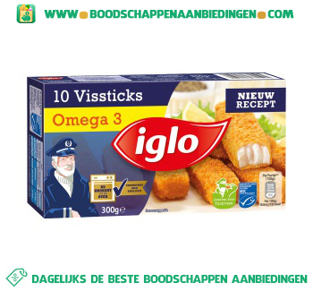 Iglo Vissticks omega 3 aanbieding