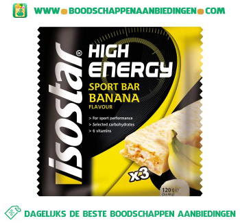 Isostar High energy reep banaan aanbieding