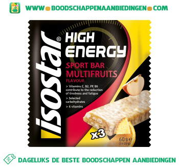 Isostar High energy reep fruit aanbieding