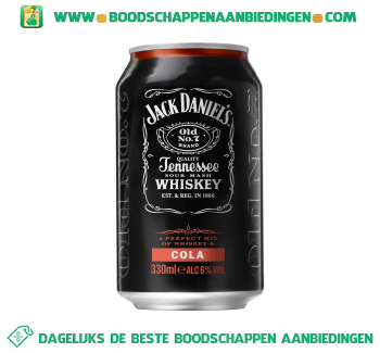 Jack Daniels Whiskey & cola aanbieding