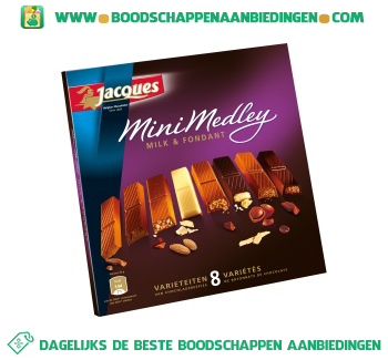 Jacques Mini medley milk & fondant aanbieding