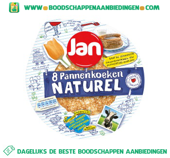 Jan Pannenkoeken naturel aanbieding