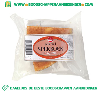 Spekkoek original aanbieding