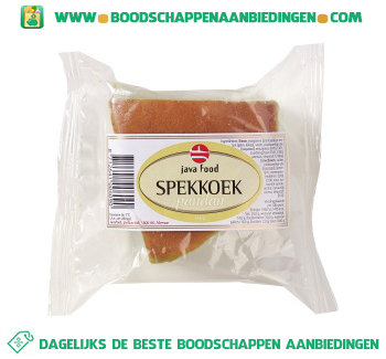 Spekkoek pandan aanbieding