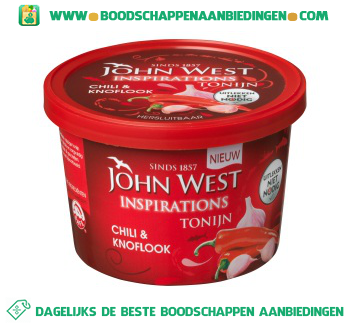 John West Inspirations tonijn chili & knoflook aanbieding