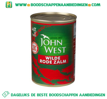 John West Rode zalm aanbieding