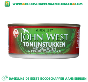 John West Tonijnstukken met groenten aanbieding