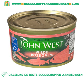 John West Wilde roze zalm aanbieding