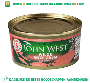 John West Wilde roze zalm graatloos aanbieding