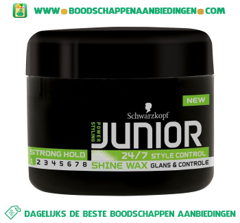 Junior Shine wax aanbieding
