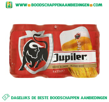 Jupiler Pak 6 blikjes aanbieding