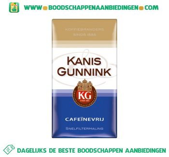 Kanis & Gunnink Cafeinevrij snelfiltermaling aanbieding