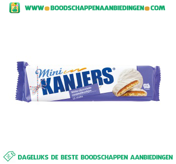 Kanjers Mini chocowafels wit aanbieding