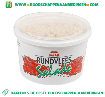 Karaat Rundvlees salade aanbieding