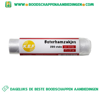 K.e.f. Boterhamzakjes aanbieding