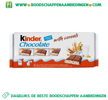 Chocolade met cereals aanbieding