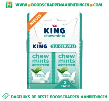 King Chewmint mentholmint aanbieding