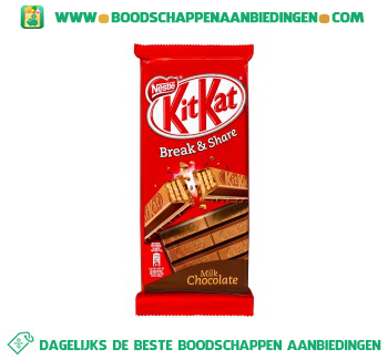 KitKat Chocolade melk tablet aanbieding
