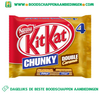 Chunky double caramel 4-pak aanbieding