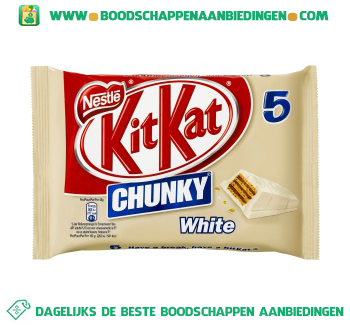 KitKat Chunky white 5-pak aanbieding