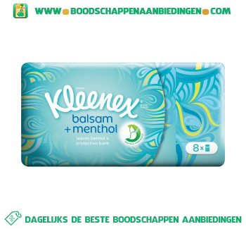 Kleenex Zakdoekjes balsam menthol aanbieding