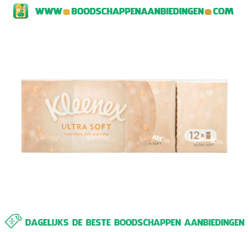 Kleenex Zakdoekjes ultrasoft aanbieding