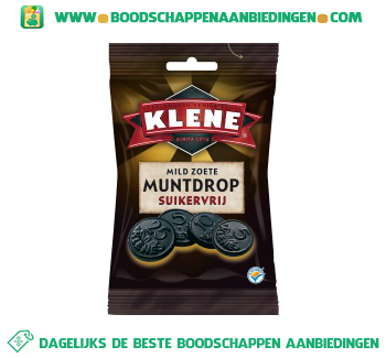 Klene Mild zoete muntdrop suikervrij aanbieding