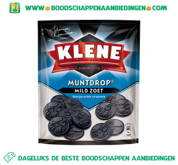 Klene Muntdrop mild zoet aanbieding