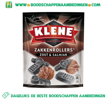 Klene Zakkenrollers zout & salmiak aanbieding