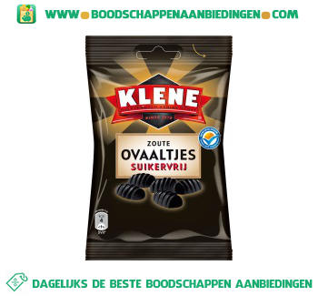 Klene Zoute ovaaltjes suikervrij aanbieding