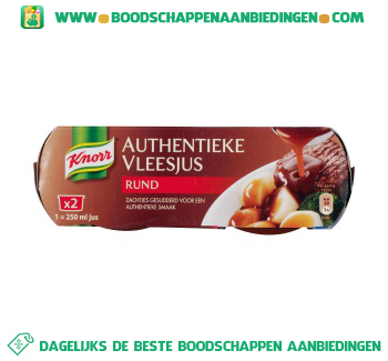 Authentieke vleesjus rund aanbieding