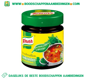 Knorr Bouillon Met Tuinkruiden aanbieding