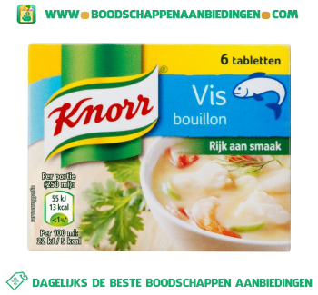 Knorr Bouillon Vis aanbieding