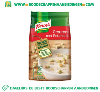 Croutons met peterselie aanbieding