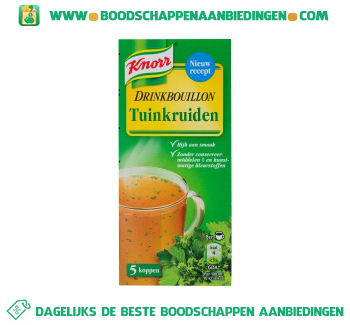 Knorr Drinkbouillon tuinkruiden aanbieding