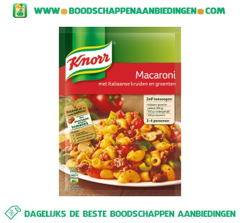 Knorr Mix macaroni aanbieding